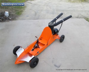 Orange Go Kart with pulse jets
